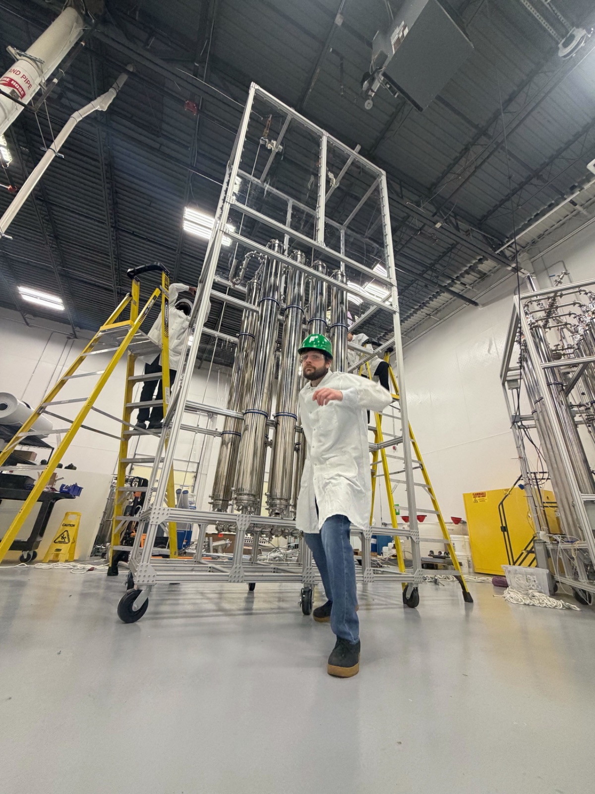 Capra engineer on the production floor in Sterling, VA
