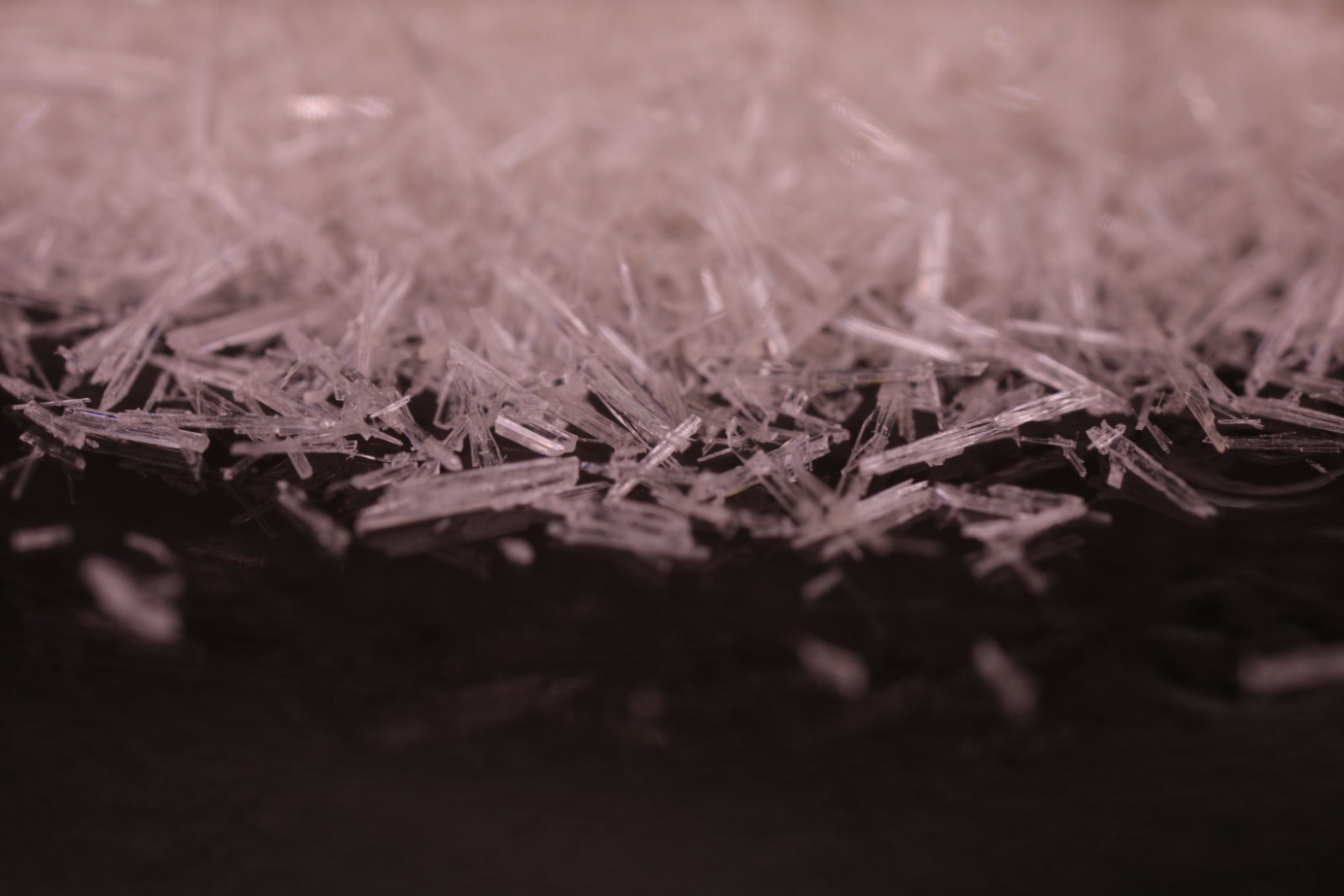Crystalline product output from a Capra production run